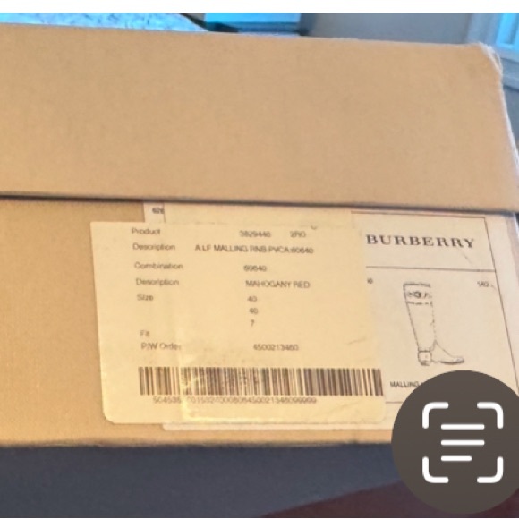 Burberry rain boot authentic magahoni red size 40 - Picture 6 of 6
